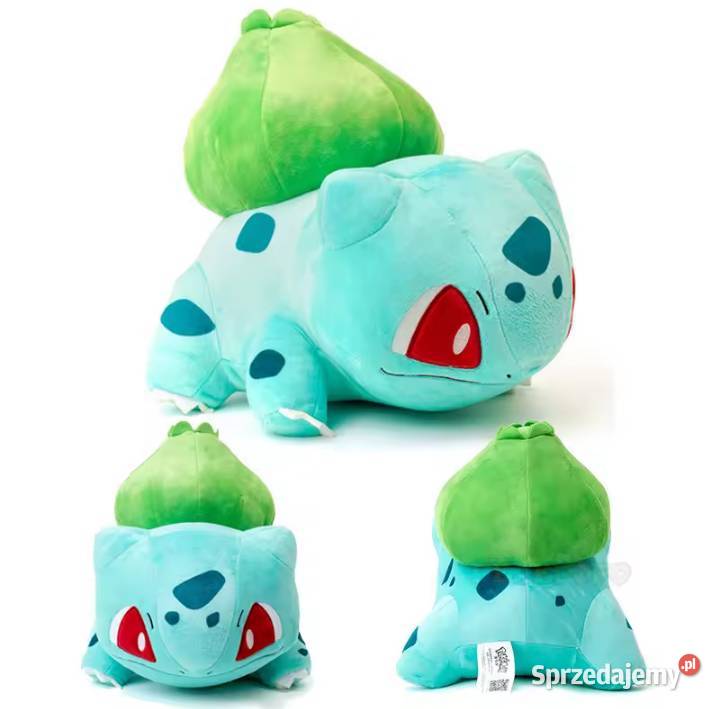 Bulbasaur Pokemon Maskotka Pluszak Zabawka 18 zielony Maskotki mazowieckie Warszawa