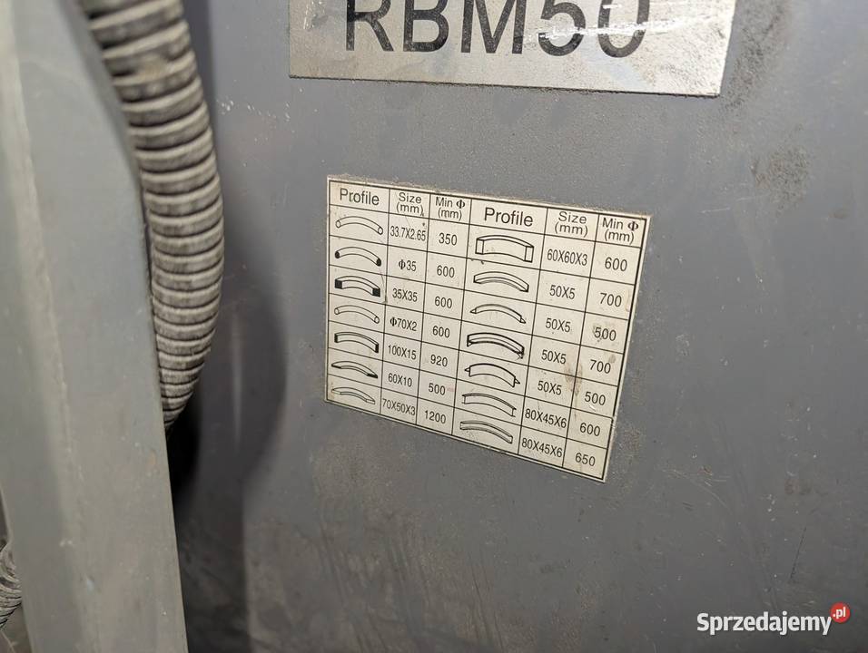 Giętarka do rur Maktek RBM50 Produkcja