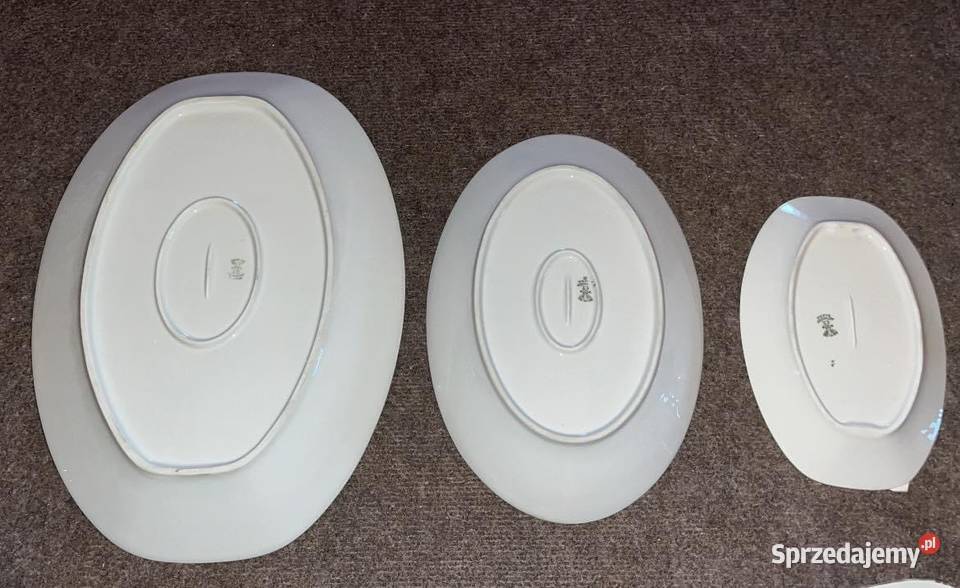 Półmisek mały kwiaty jabłoni Carl Tielsch Porcelana i szkło Gdańsk