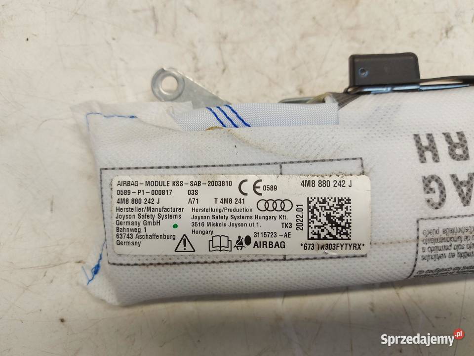 Audi Q7 II LIFT airbag poduszka prawa fotela osobowe sprzedam