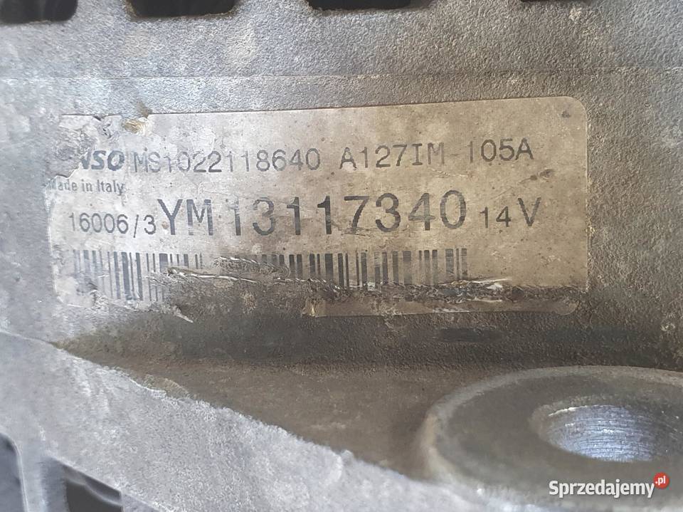 ALTERNATOR Opel Vectra C 19 CDTI denso 13117340 osobowe