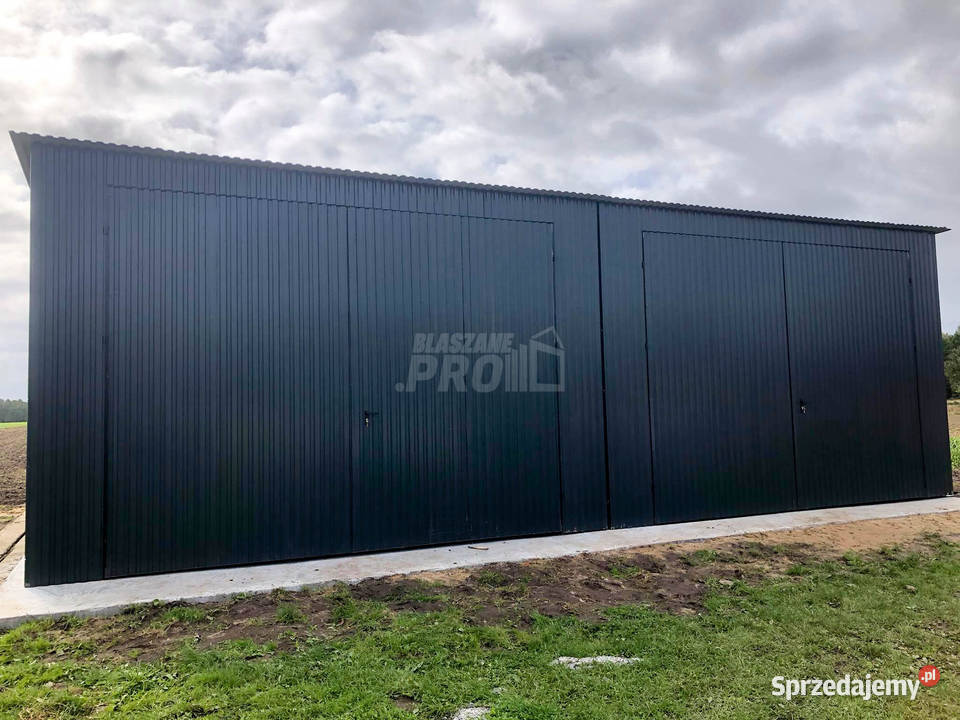 Hala Garaz blaszany 8x6 ścianka działowa Brama Krośniewice