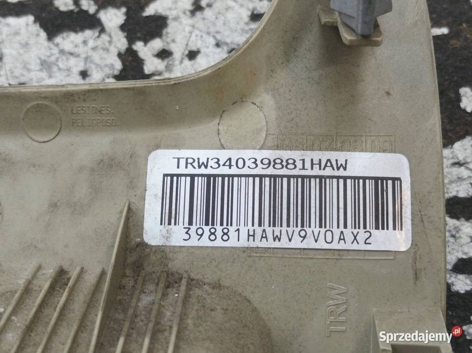 PODUSZKA POWIETRZNA AIRBAG KOLANOWA EU JASNA