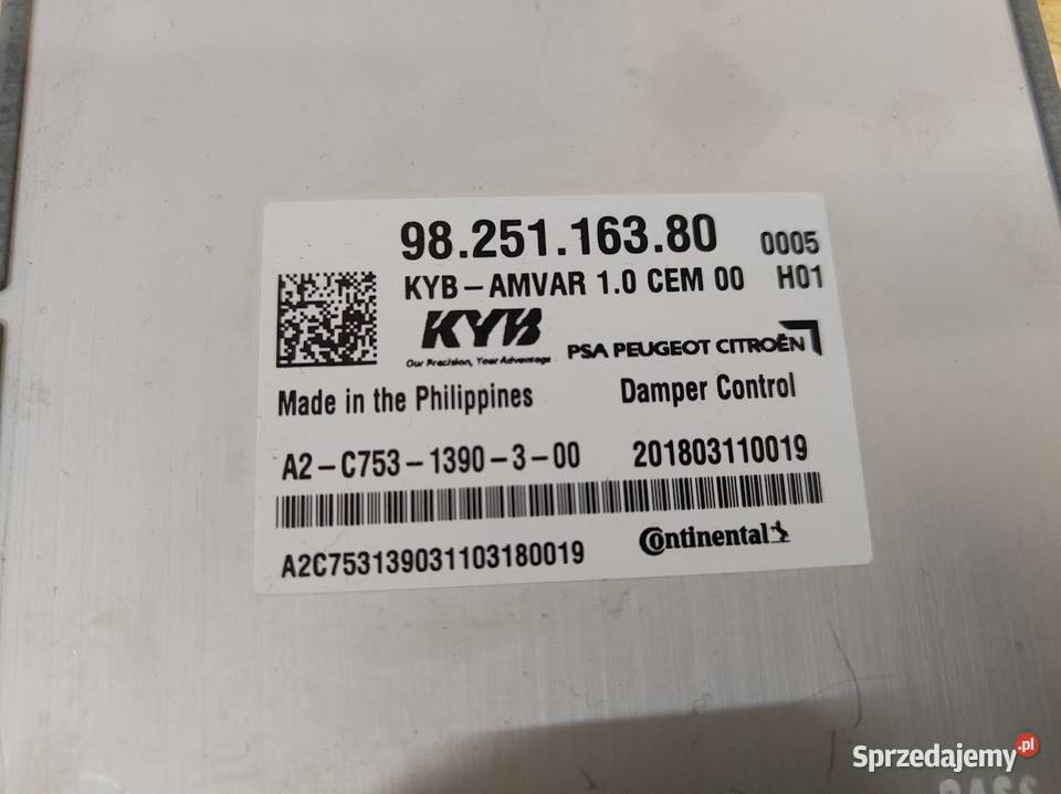 Moduł Sterownik Zawieszenia Citroen DS7 Pleszew sprzedam