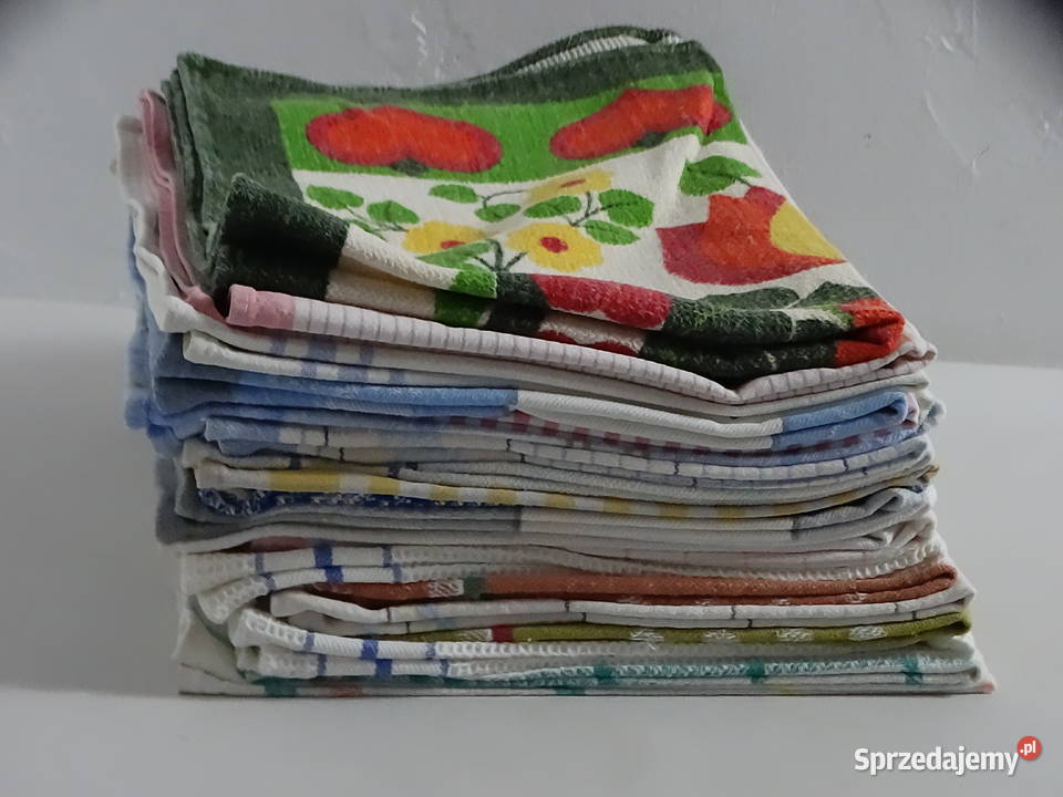 Zestaw 20 ścierek kuchennych bawełnianych RETRO