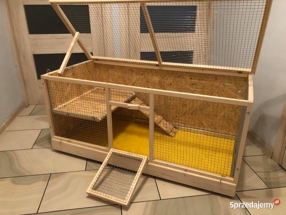Klatka drewniana zagroda królika świnki morskiej Myszków