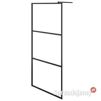 Ścianka prysznicowa z półką czarna 80x195 ESG i Warszawa