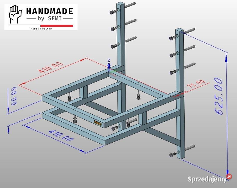 Konsola pod umywalkę Stelaż podtynkowy reling Jeżowe
