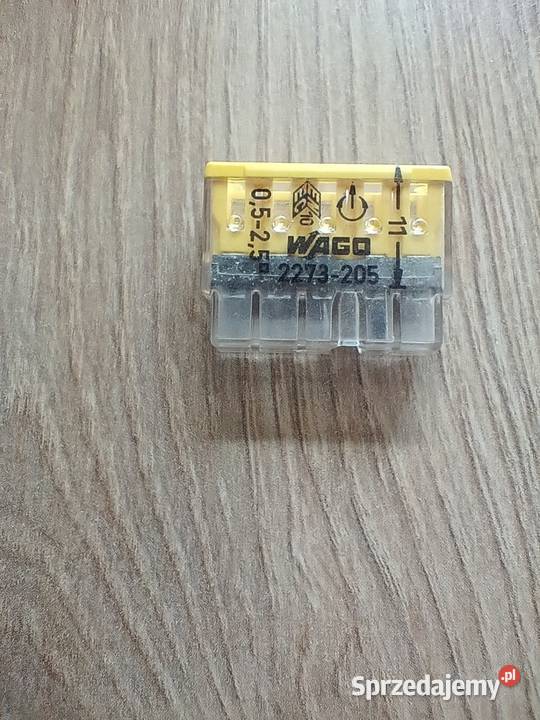 Szybkozłączka instalacyjna wago 5 na drut 5x25mm