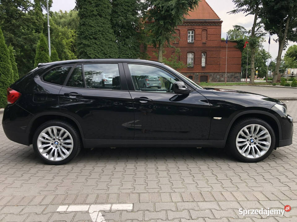 BMW X1 E84 2011r 20 diesel 143 sDrive Sportsize czarny wielkopolskie Wijewo