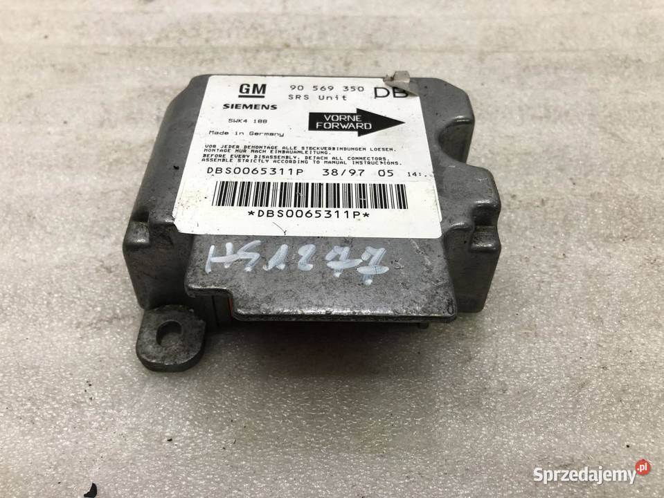 MODUŁ AIRBAG OPEL VECTRA B 90569350 9602