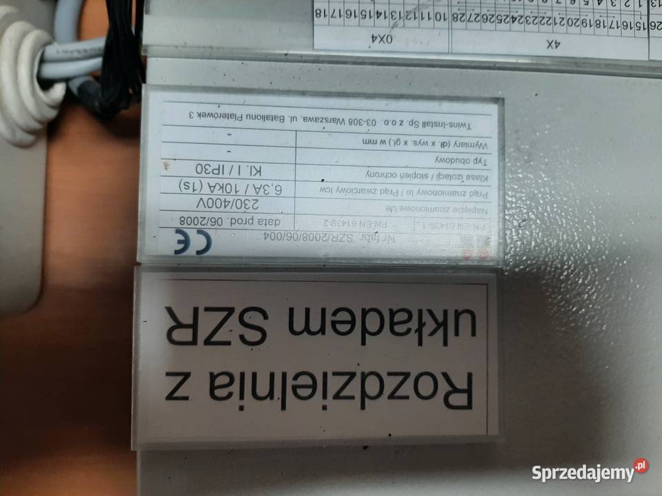 Syndyk sprzeda Stanowisko Testowania SZR Twins