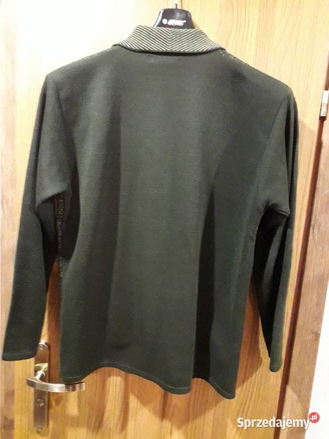 NIESPOTYKANY sweter z wzorem liści modny kolor