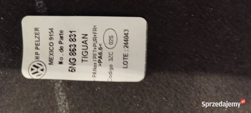 VW TIGUAN ALLSPACE WYGŁUSZENIE MASKI 5NG863831 osobowe dolnośląskie