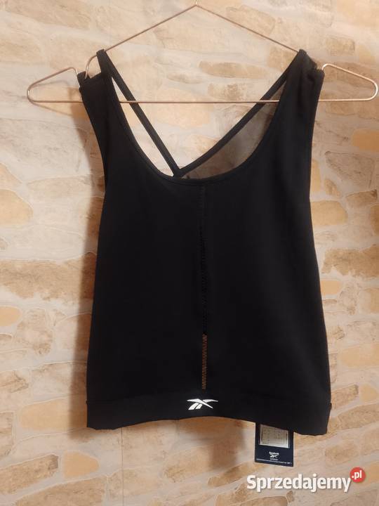 4648 Reeboke Czarny top fitness treningowa Kraków
