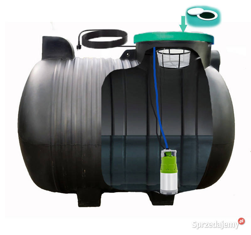 ZBIORNIK NA DESZCZÓWKĘ 3000L ZESTAW Z POMPĄ lubuskie Wschowa