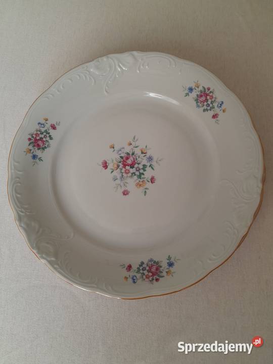 Talerze płaskie porcelanowe 6 sztuk Talerze i talerzyki Warszawa sprzedam
