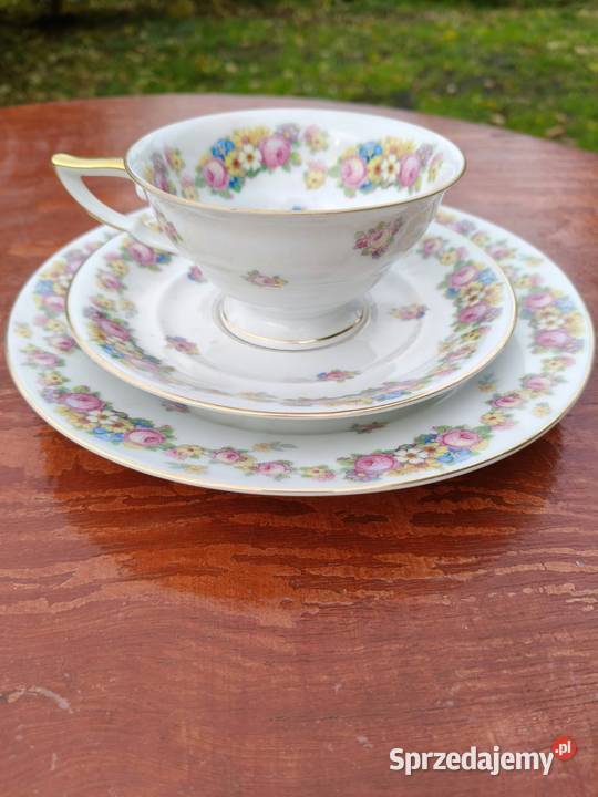 Zestaw trio zabytkowej porcelany marki Thomas Porcelana i szkło Porcelana i szkło Wrocław