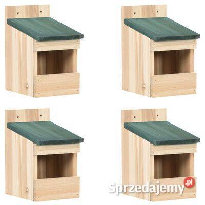 vidaXL Domki ptaków 4 12x16x20 drewno