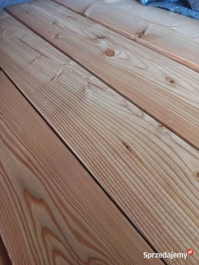 Deska tarasowa ryflowanagładka Modrzew Jabłoń Kościelna