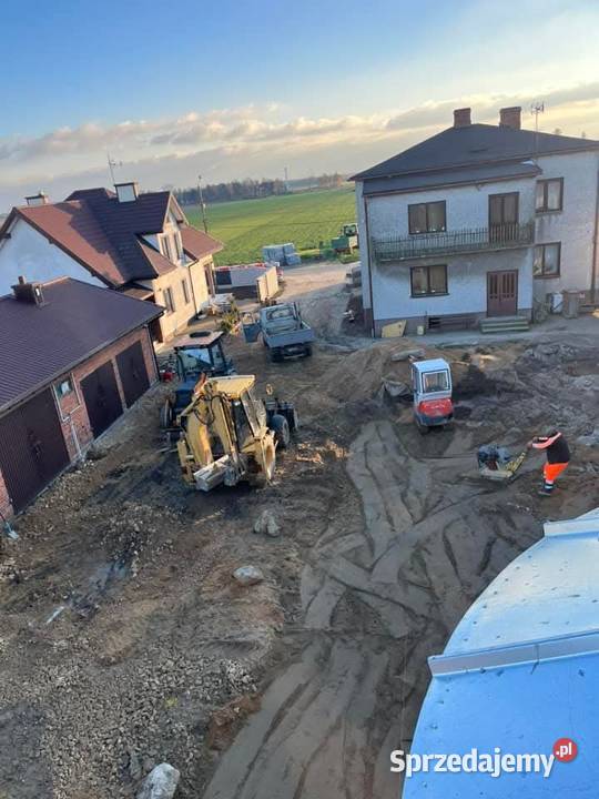 Uslugi Rybakiem Utwardzanie terenu drogi Koparka Piotrków Trybunalski usługi budowlane