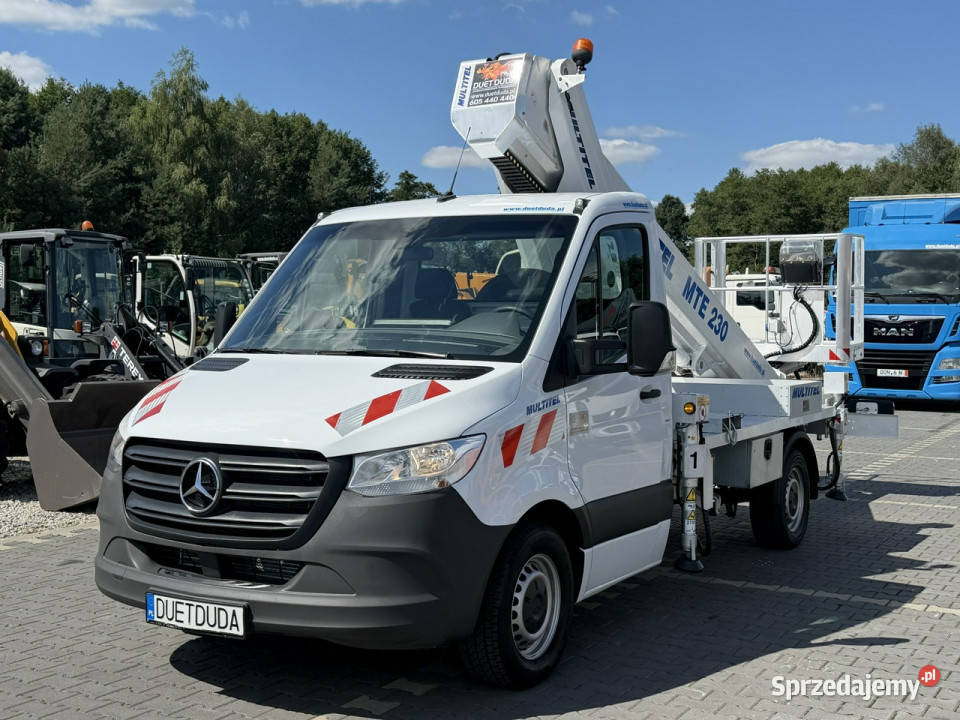 Mercedes Sprinter Podnośnik Koszowy 23m MULTITEL diesel świętokrzyskie Widełki