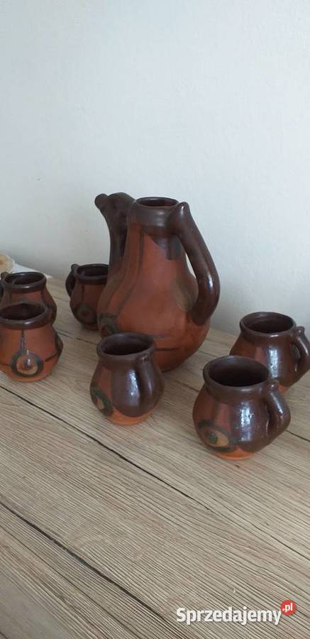 Zestaw z prl Porcelana i szkło łódzkie Przedbórz