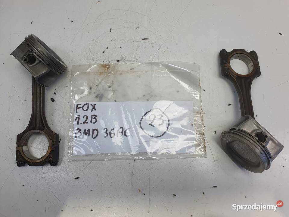 VW Fox 12 6V TŁOK KORBOWÓD 36AC lubelskie Chełm