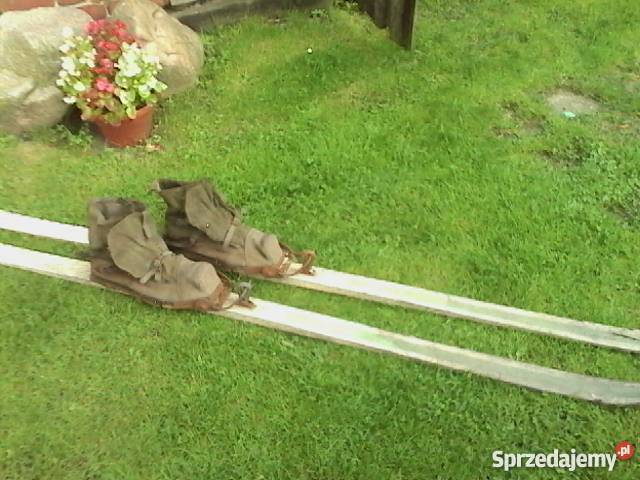 Stare narty zabytkowe z butami Pozostałe Tarnowskie Góry sprzedam