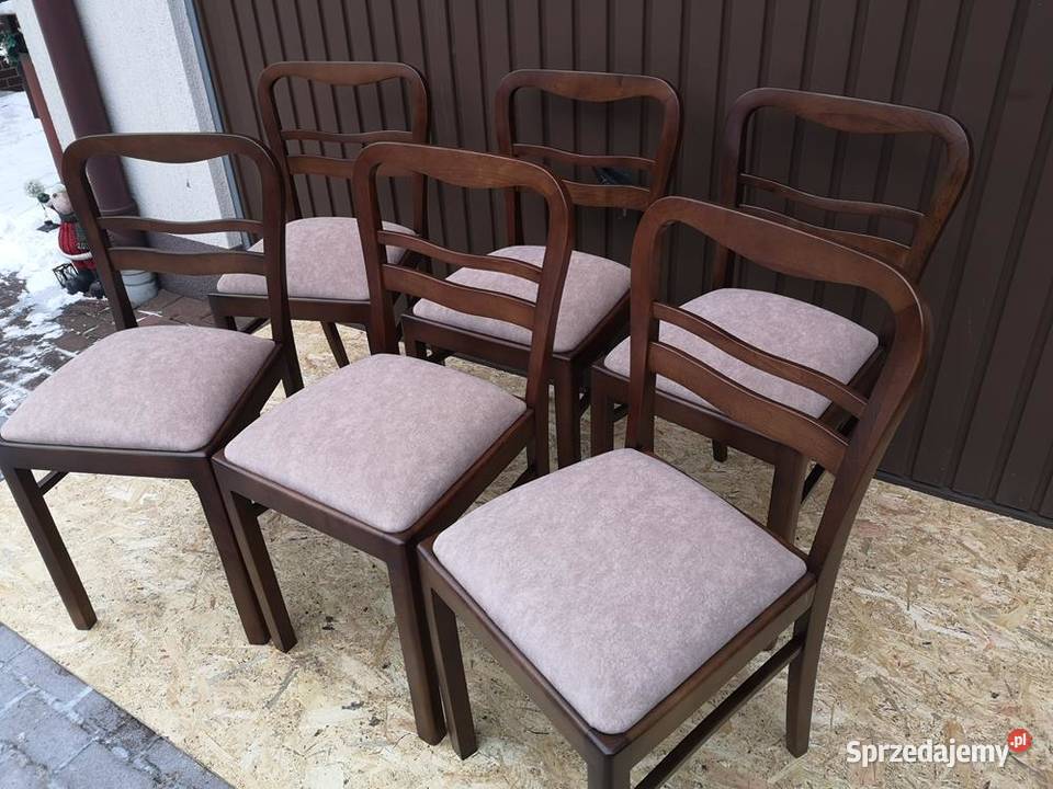 Krzesła ARTDECO Stare Antyk Komplet 6 Sztuk Swarzędz