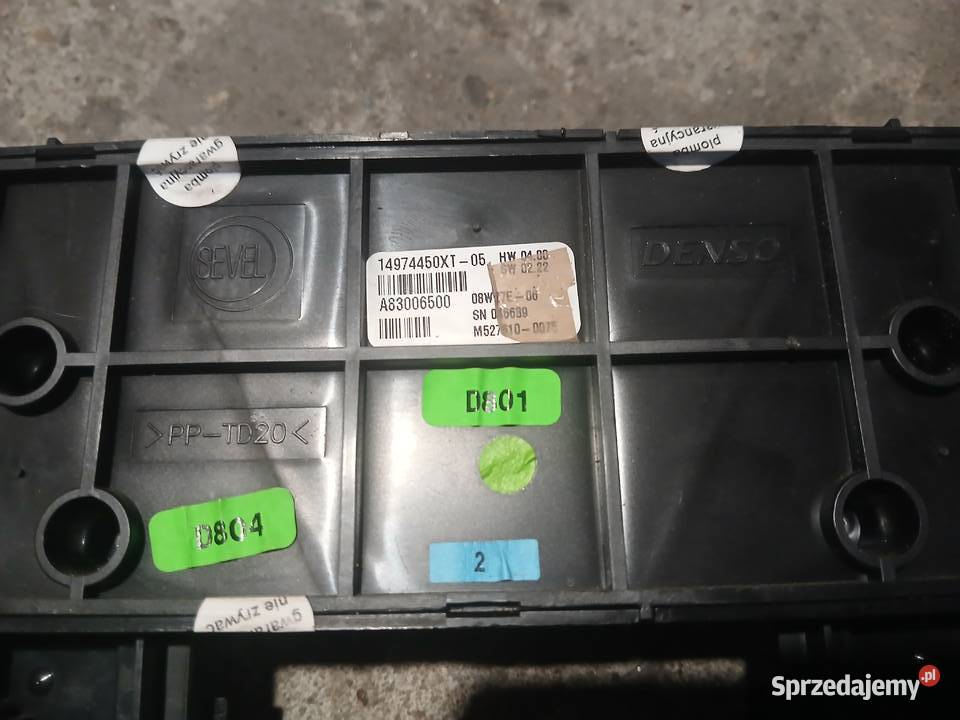 Panel nawiewu 14974450XT Citroen Jumpy II Expert małopolskie