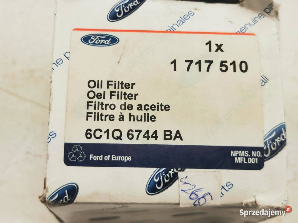 FILTR OLEJU FORD FOCUS III 2014 1717510 osobowe Oleju