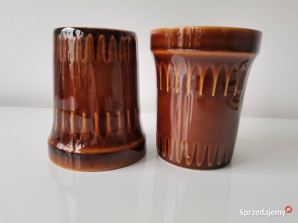 Stare nieużywane 2 kubki porcelit Pruszków PRL Porcelana i szkło Katowice