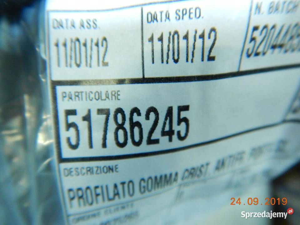 USZCZELKA DRZWI LEWY PRZÓD LANCIA YPSILON 0311 lubelskie