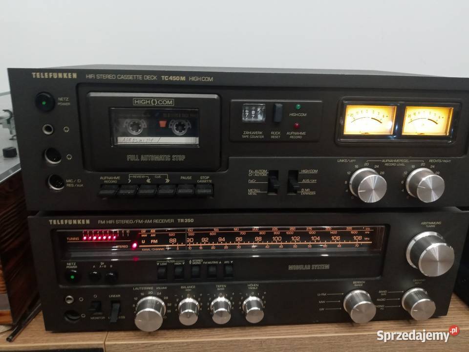 Zestaw AMPLITUNER Telefunken Tr350 Deck Tc450 Gniezno