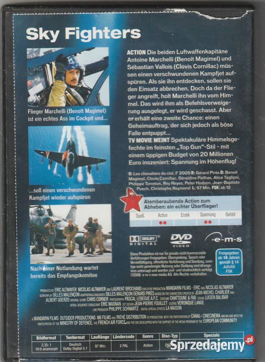 Sky fighters wersja niemiecka DVD DVD Pruszków