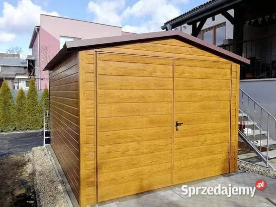 Garaż blaszany 3x5 drewnopodobny dwuspadowy Kraków