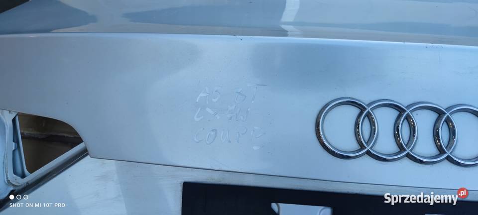 KLAPA TYLNA TYŁ AUDI A5 8T COUPE LX7W osobowe Przystajń sprzedam