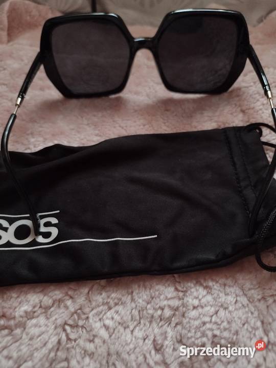 ASOSDuże czarne okulary przeciwsłoneczne w etui Filtr UV-400 kat. 3 Kraków