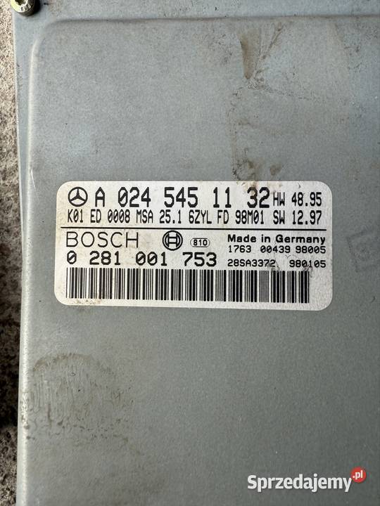 Sterownik silnika Mercedes w210 30 td 177 osobowe Goleniów