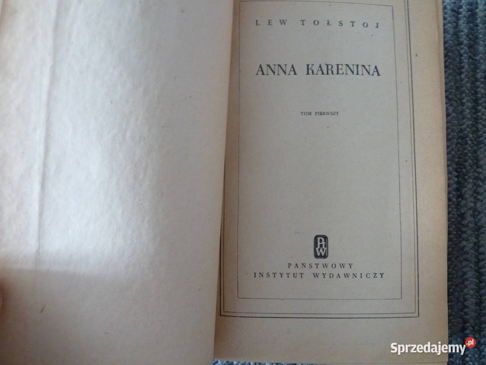 Anna Karenina Lew Tołstoj2 tomy wydanie PIW 1953
