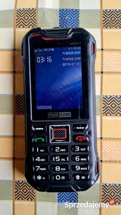 Telefon Maxcom Strong MM917 3G IP68 Dual SIM Telefony i Akcesoria