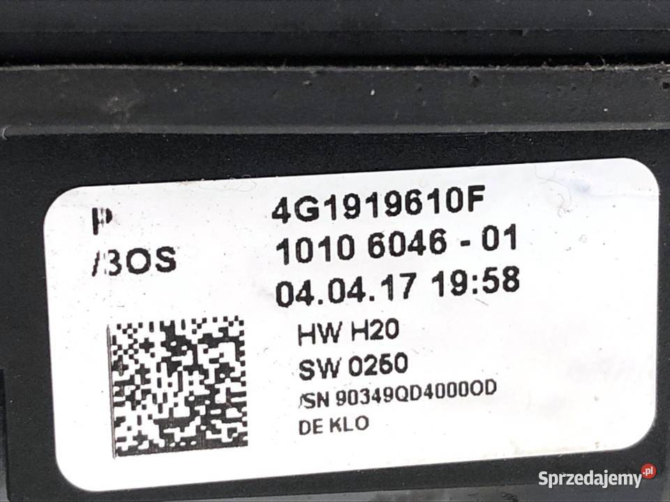 PANEL STEROWANIA RADIA AUDI A6 C7 4G1919610F