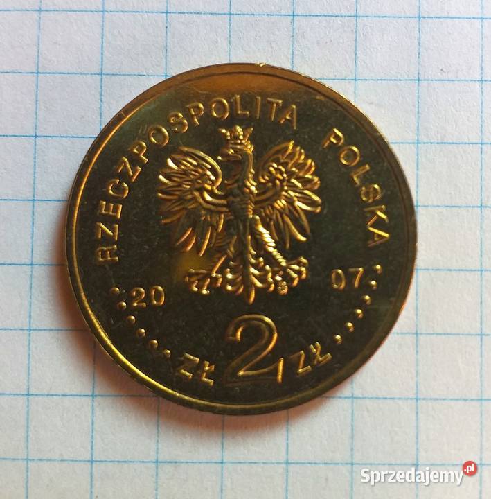 2 Złote 2007 POLSKA Ignacy Domeyko lubelskie Piszczac sprzedam