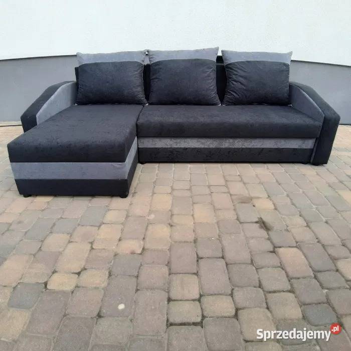 Tani narożnik 230x145 z funkcją spania Szybka 145cm łódzkie Łódź
