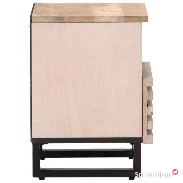Szafka nocna 40x34x46 bielone drewno mango mazowieckie Warszawa