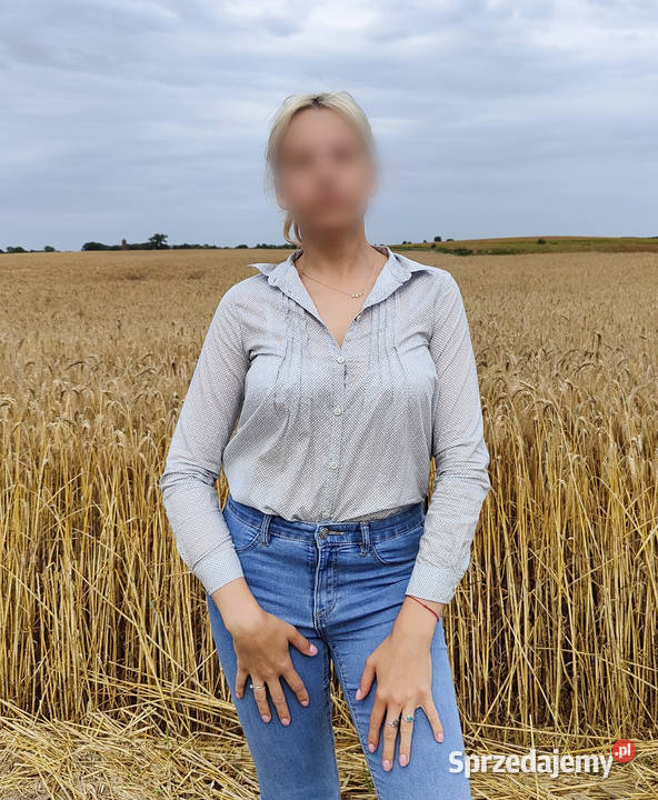 Koszula w kropki Benetton S bawełna cottagecore zachodniopomorskie Szczecin sprzedam