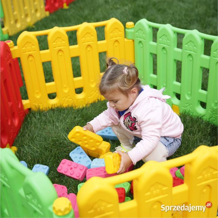 ogrodzenie modułowe dzieci Spring czerwono Kraków