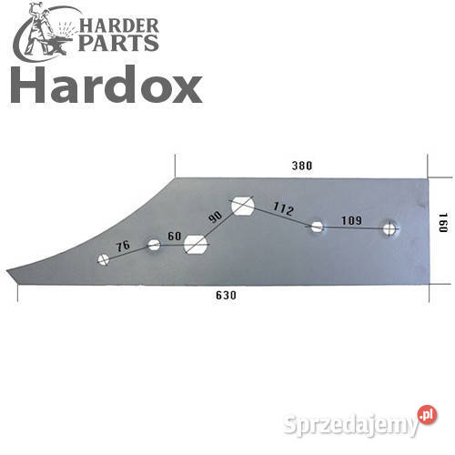 Płoza krótka HARDOX RS20544P części do pługa Suwałki