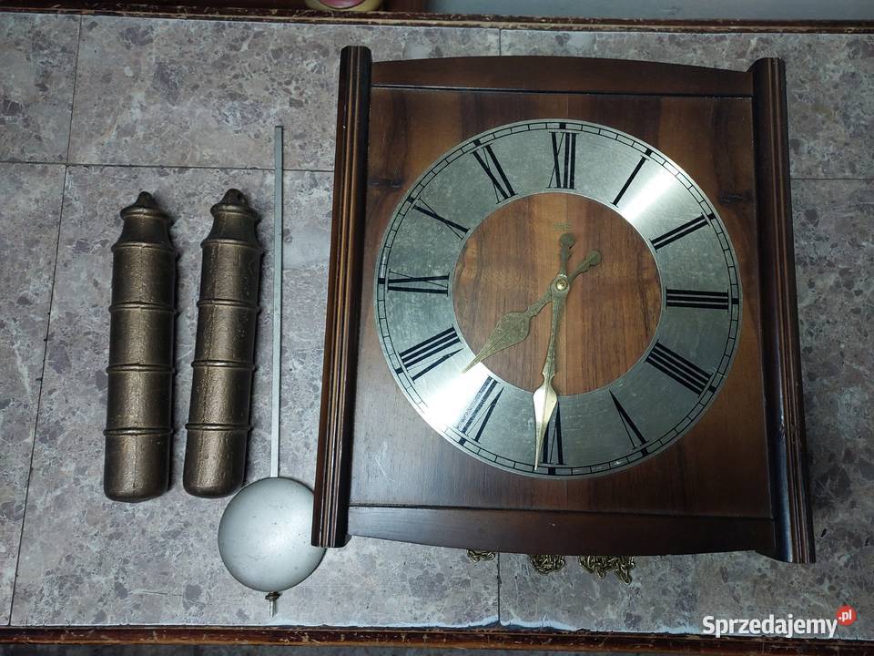 156 zegar ścienny wagowy niemiecki łańcuchowy Tczew